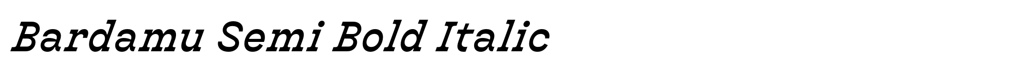 Bardamu Semi Bold Italic image